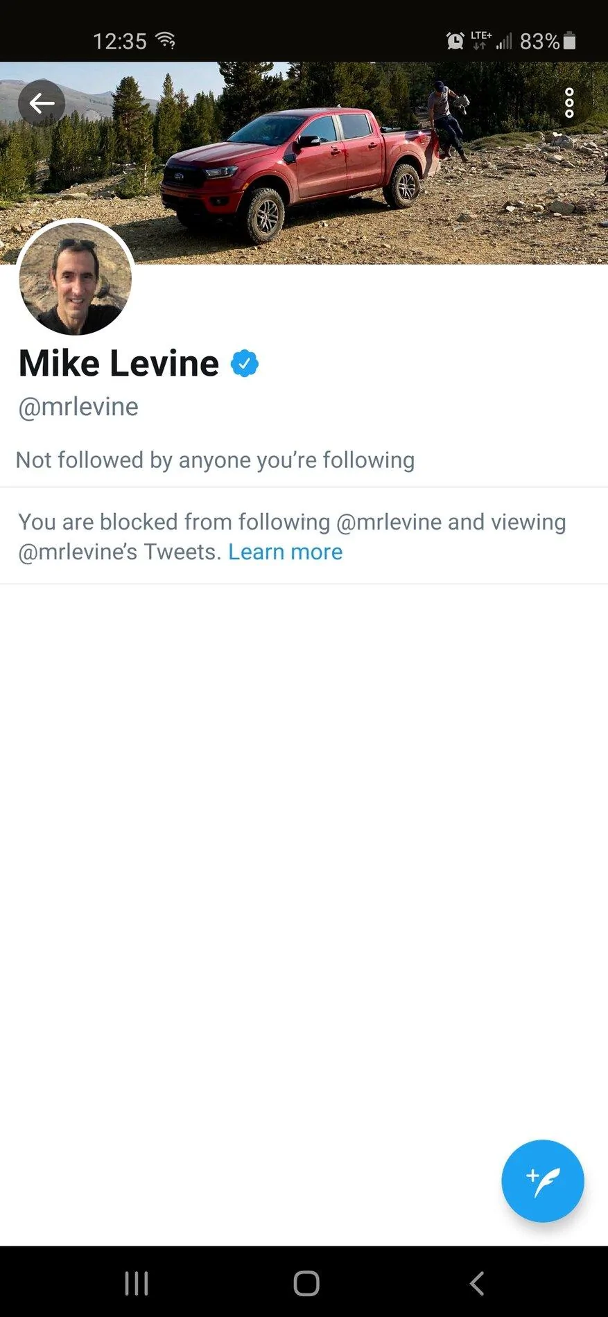 Ford Bronco Tweeting Mike Levine with a question did NOT work... Screenshot_20210116-123544_Twitter