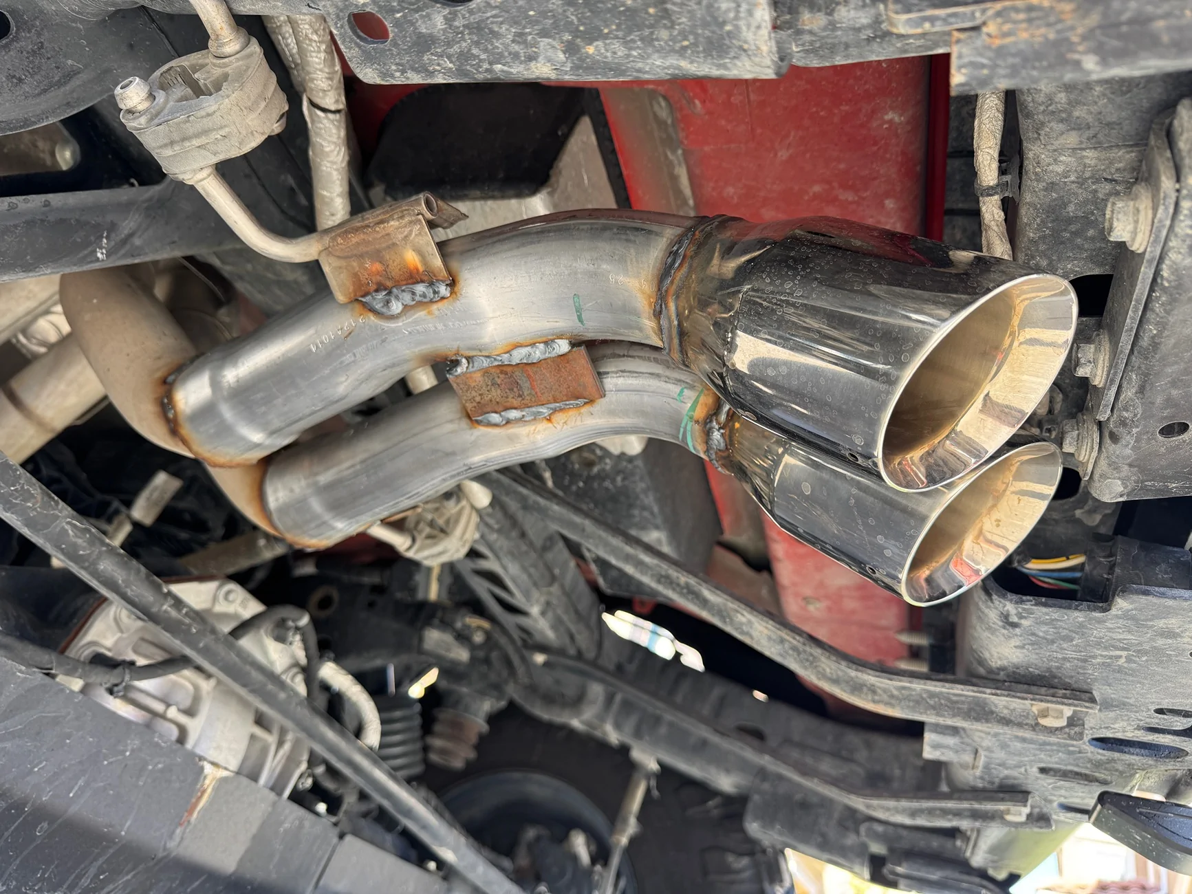 Ford Bronco Removing Rear Resonators IMG_4899