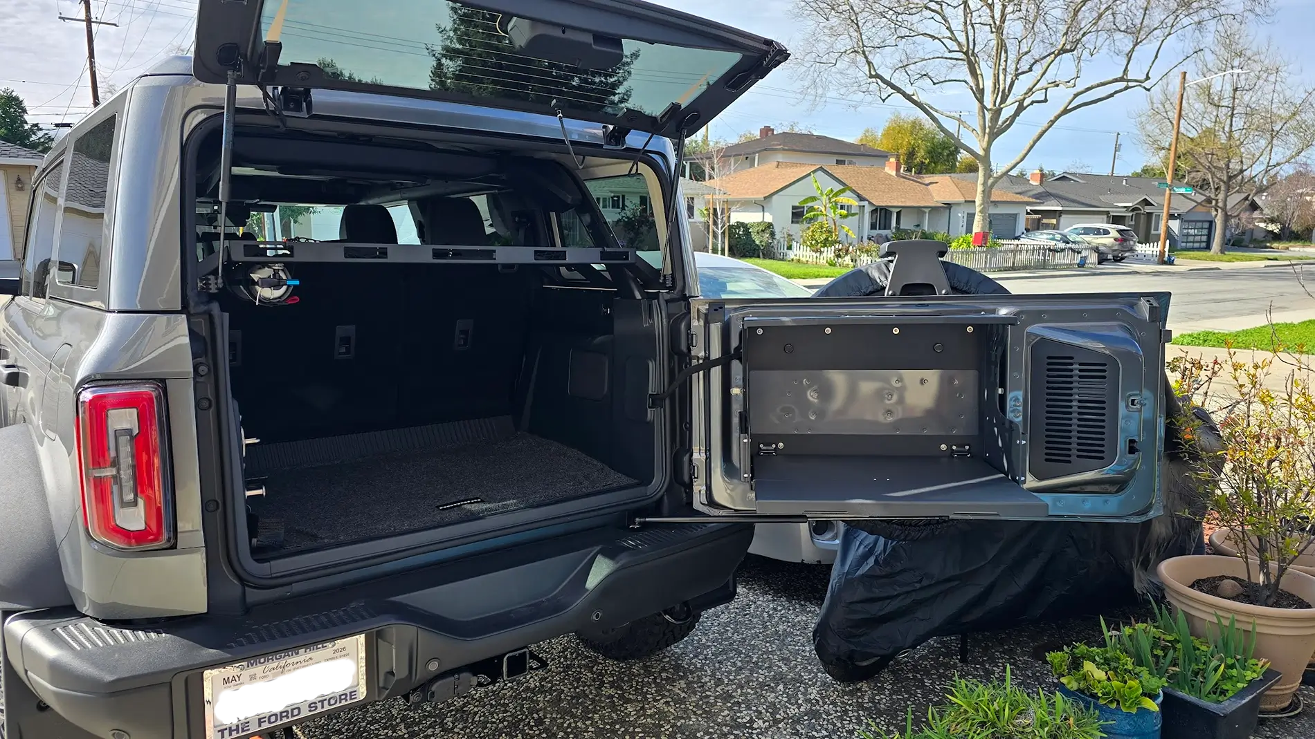 Ford Bronco What did you do TO / WITH your Bronco today? 👨🏻‍🔧🧰🚿🛠 New Bronco Broaddict Cargo Shelf & Tailgate Folding Tabl