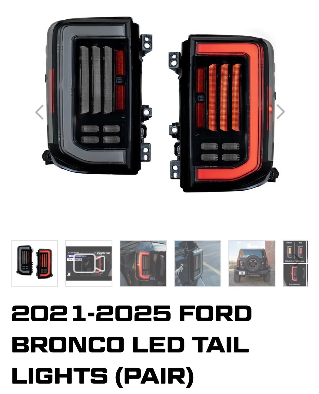 Ford Bronco FORM tail lights install issue IMG_6311
