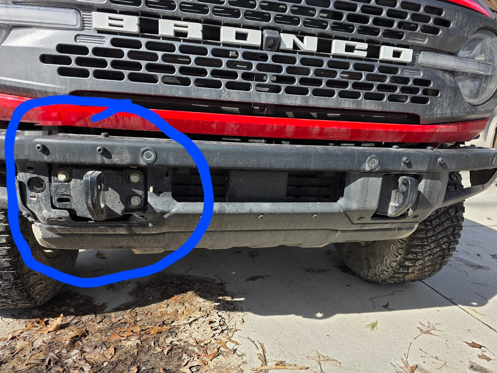 Ford Bronco Plastic around tow hooks 20260228_105256