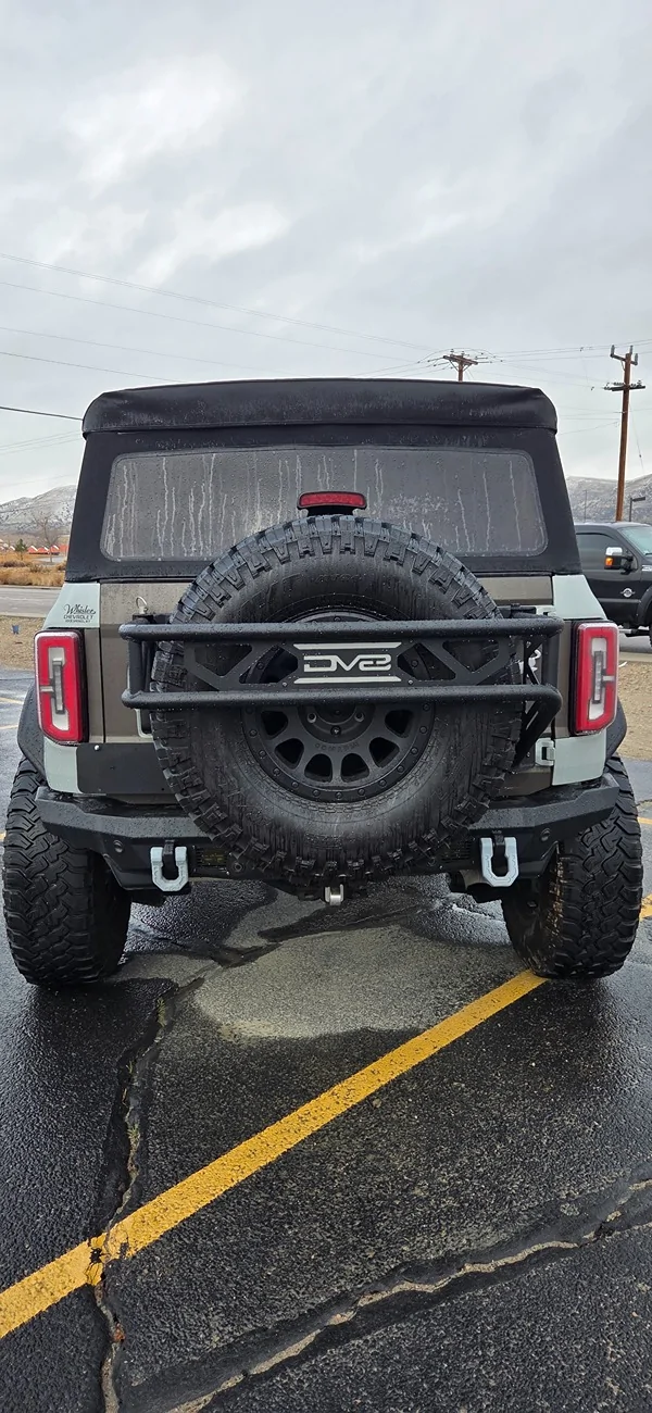 Ford Bronco Rear mudflaps with DV8 bumper 20260212_085528