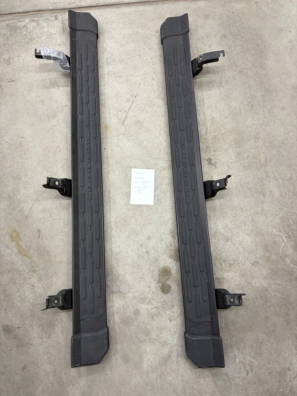 Ford Bronco SOLD 4 Door Factory Steps/Running Boards off 2024 Heritage top steps