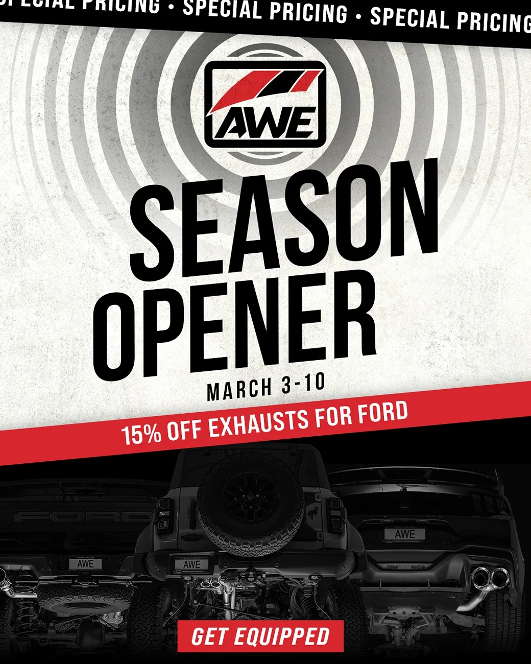 Ford Bronco AWE Season Opener - Special Pricing is LIVE CTA_Ford