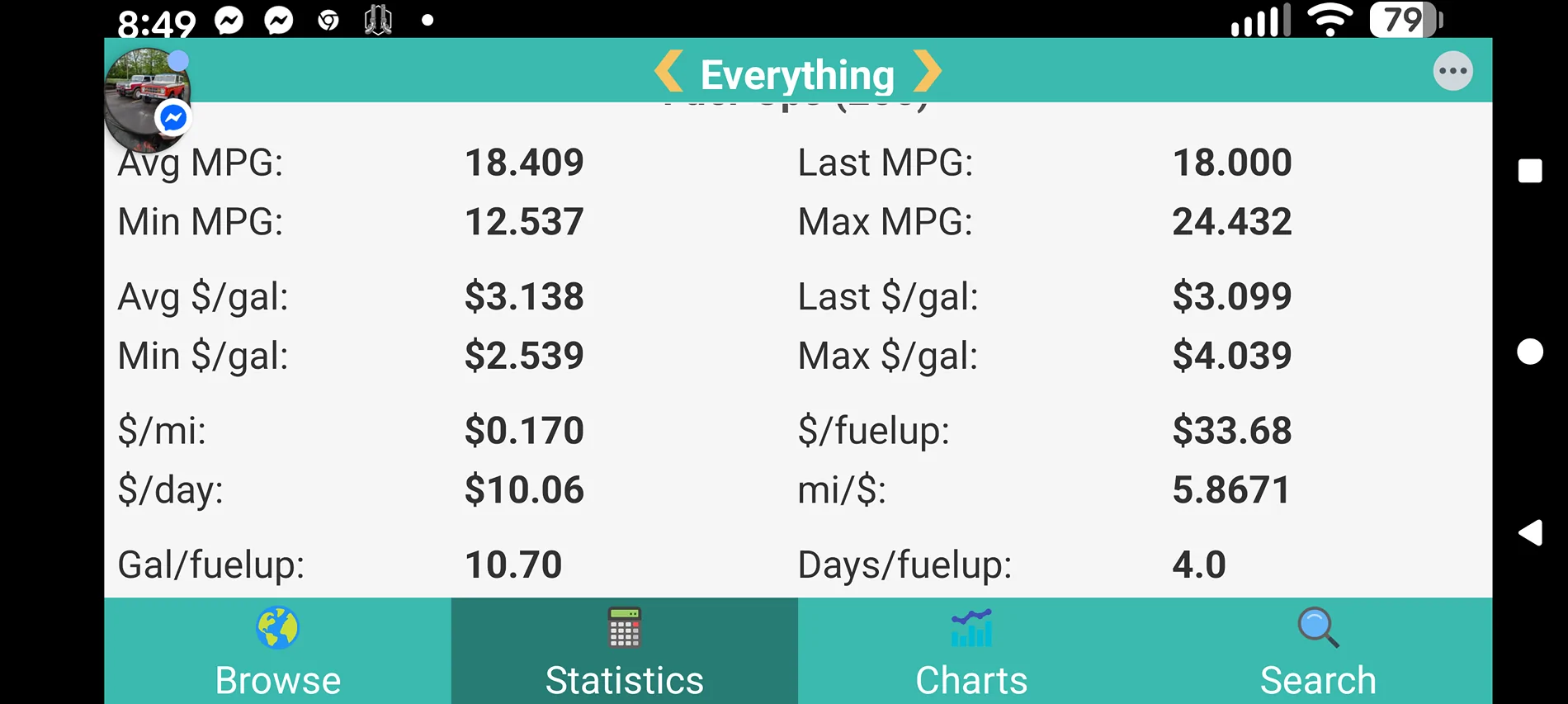 Ford Bronco Real world gas mileage Screenshot_20260305-204937