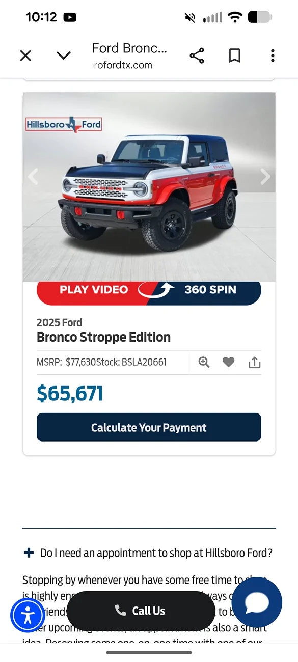 Ford Bronco Deep Discounts on Stroppe 2 DR Screenshot_20260305-221255