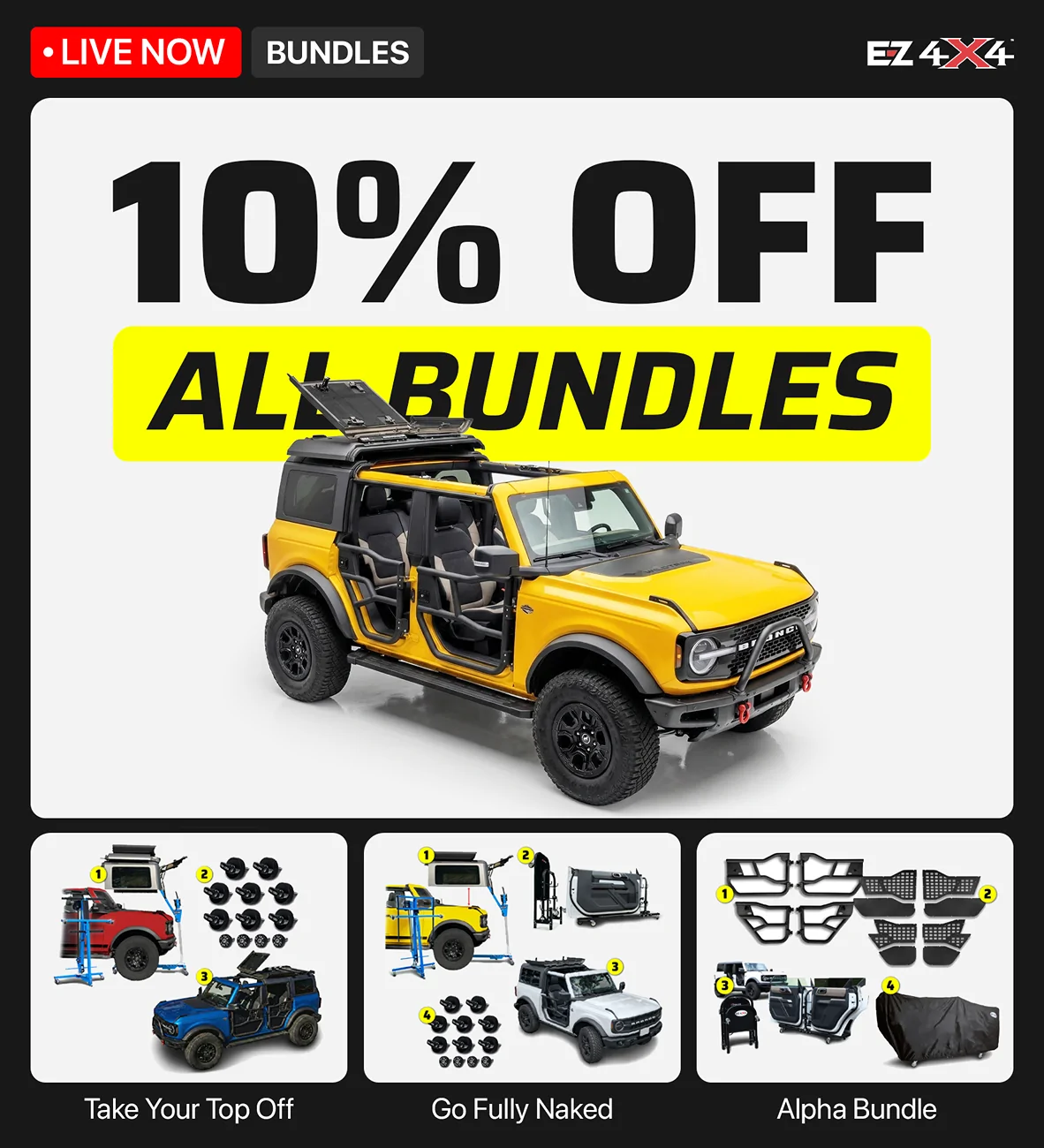 Ford Bronco NEW: EZ4X4 announces bundles BundlePromo_BRONCO2