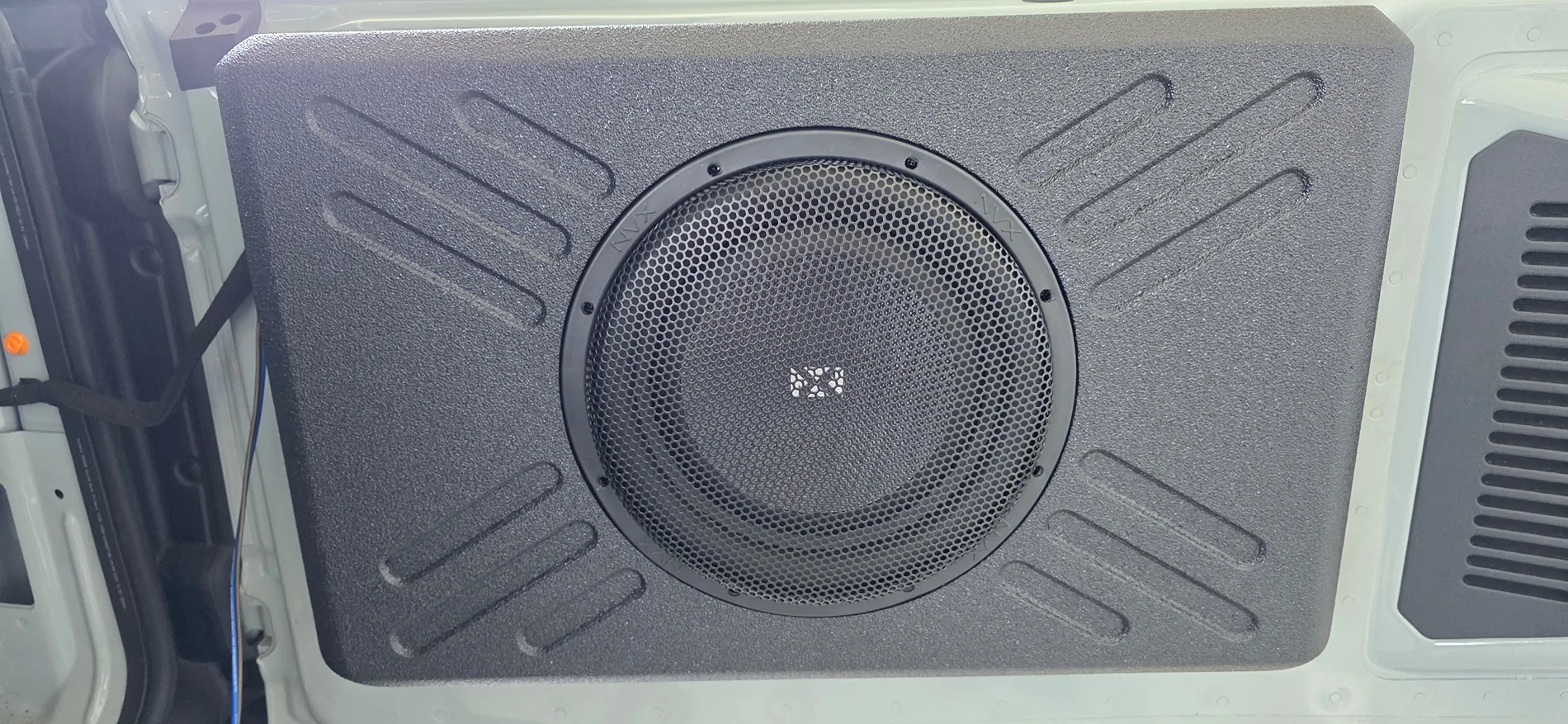 Ford Bronco NVX Tailgate Subwoofer, Amp, and LOC Install 20260307_095841_Original