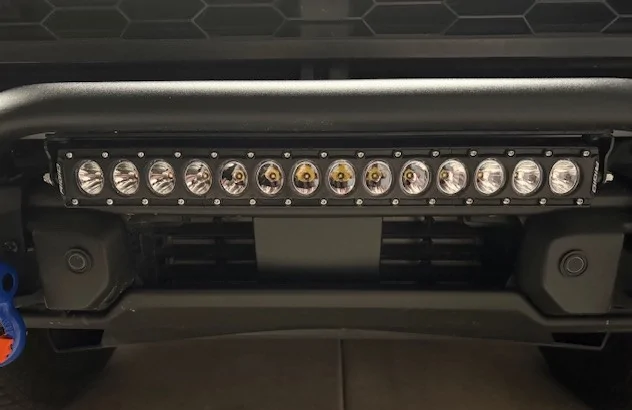 Ford Bronco The "Holy Grail" of Visibility: A Review of the IAG FMS Mini Bull Bar Trail View Light Mount Ltbrfrnt Dark