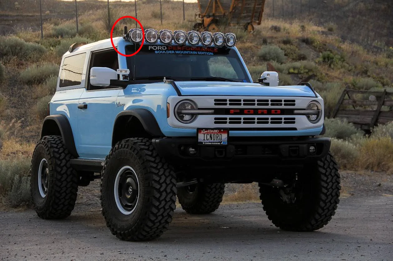 Ford Bronco Where did you mount your GMRS Antenna? ghost antena