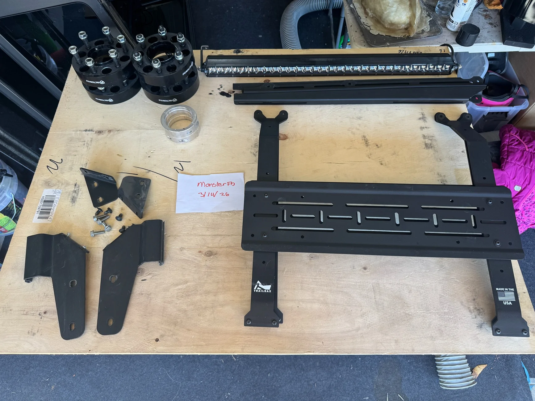 Ford Bronco JCR Hardtop Reinforce brackets - FMI 1.5" rear collars Photo Mar 14 2026, 2 17 33 PM