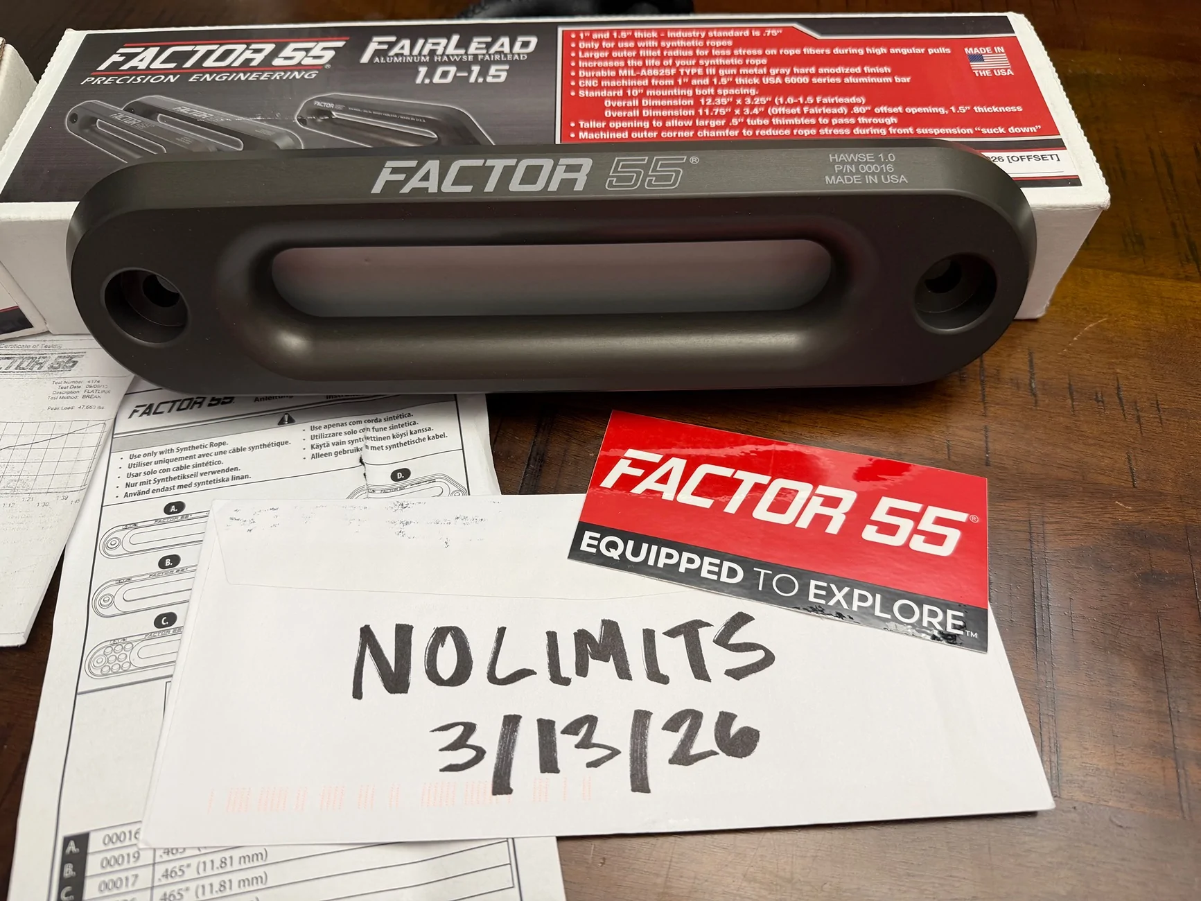 Ford Bronco FACTOR 55 - FlatLink & Hawse Fairlead IMG_3817