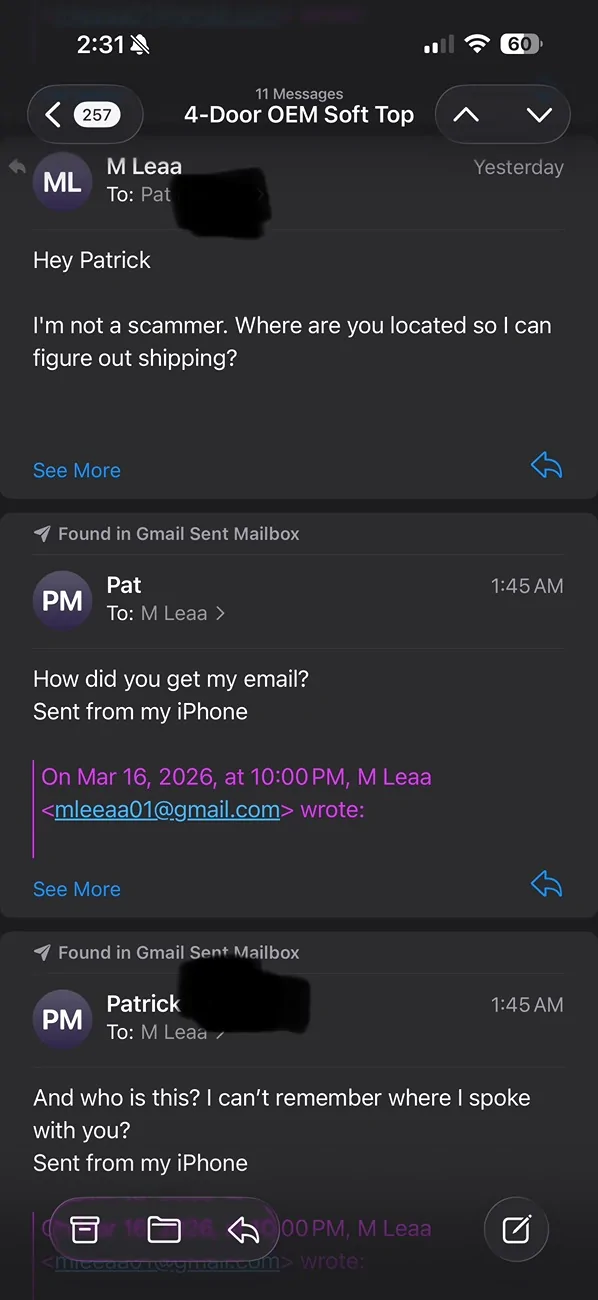 Ford Bronco Scammers are getting out of hand IMG_1878