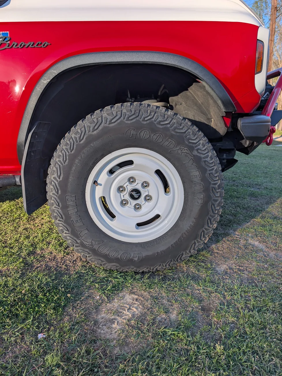 Ford Bronco With my Wildtrak suspension swap, I MAY be able to run 37s. PXL_20260317_230022878