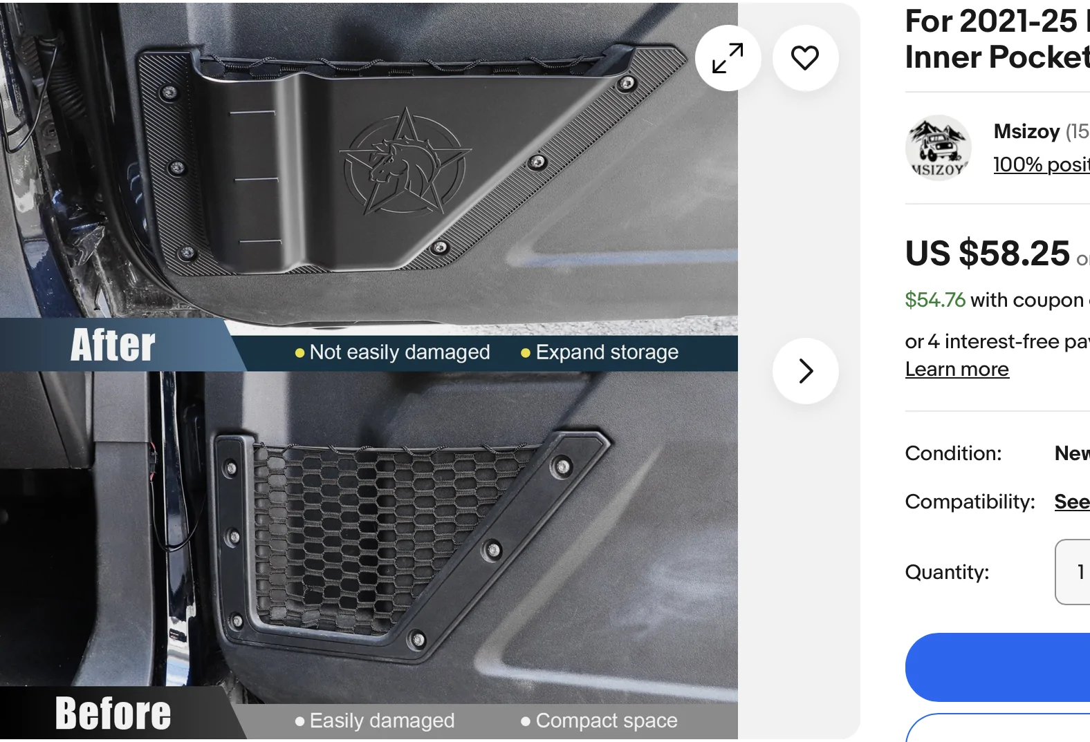 Ford Bronco Rear Door Pockets without removing door panel 1773866396227-tn
