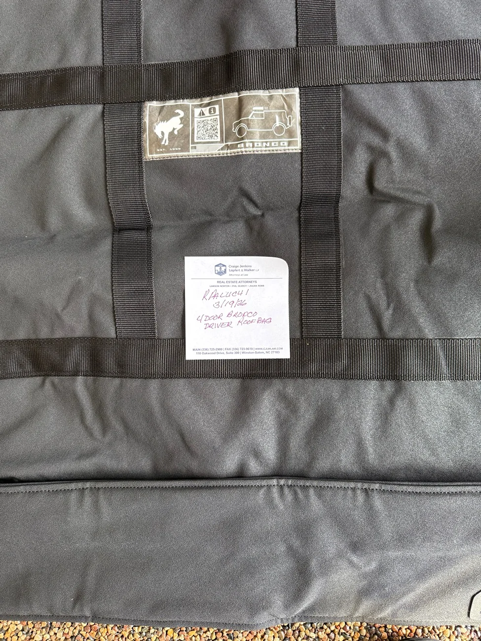 Ford Bronco 4 Door Storage bag Set IMG_0244