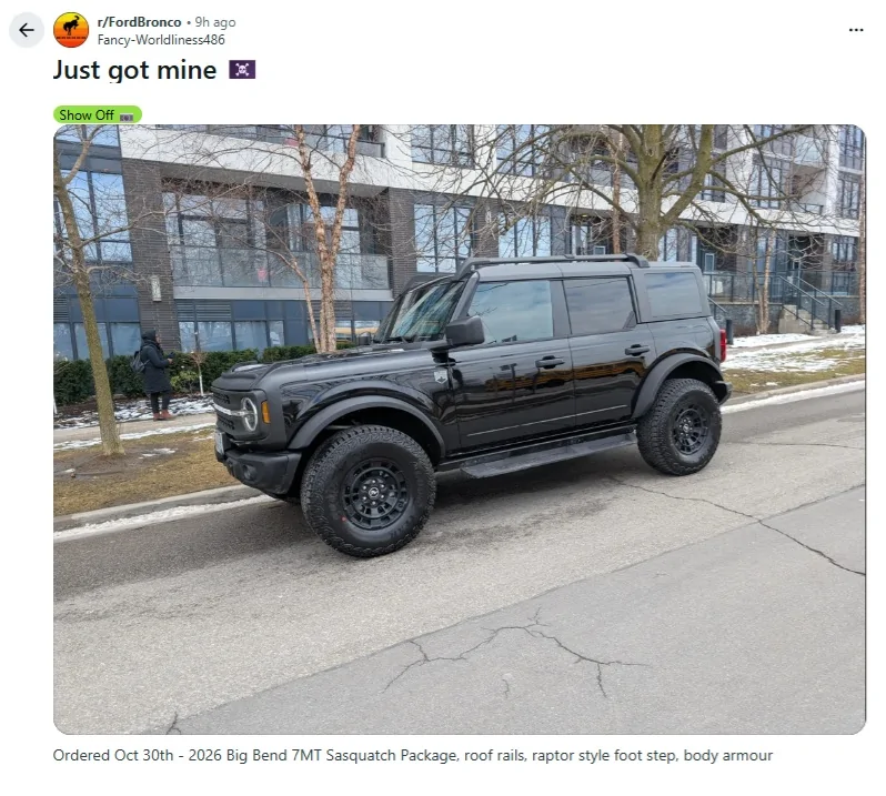 Ford Bronco Infotainment screen recall #26S09 (Infotainment Screen Blank) - 3/5/26 stopsale2