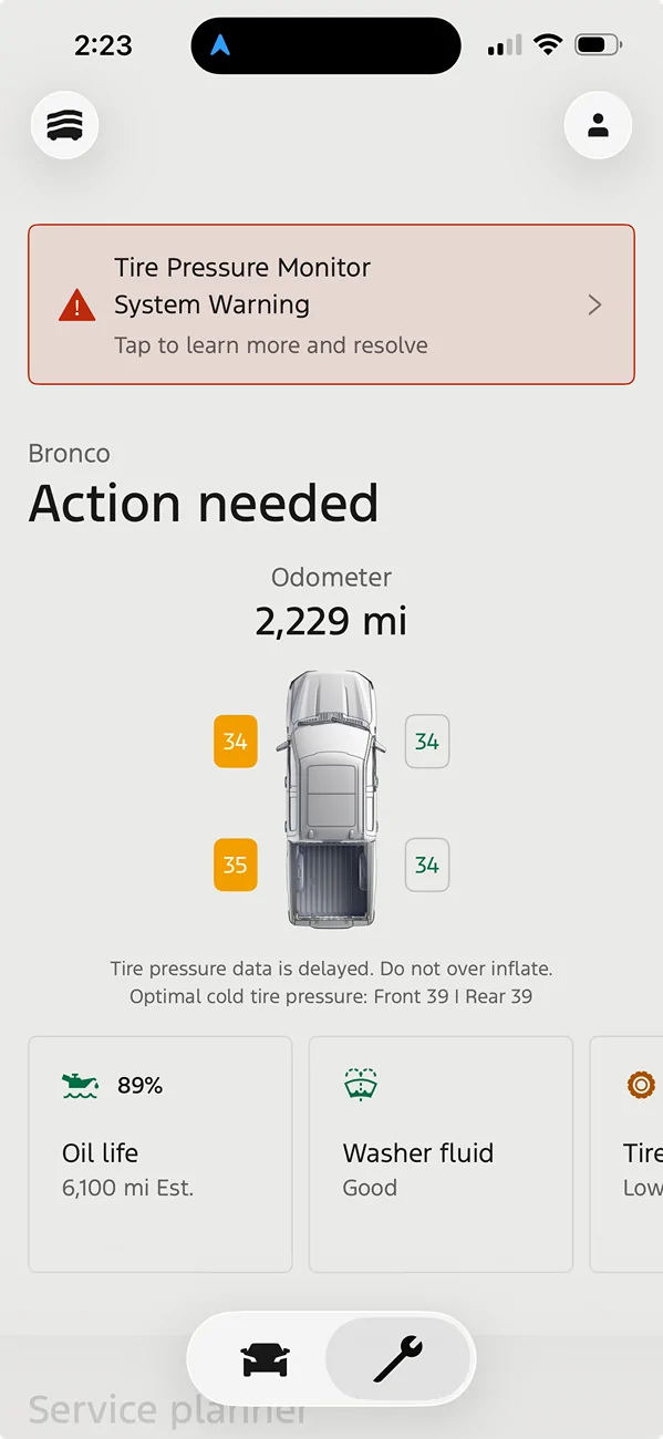 Ford Bronco TPMS Light Screenshot 2026-03-20 at 2.23.48 PM