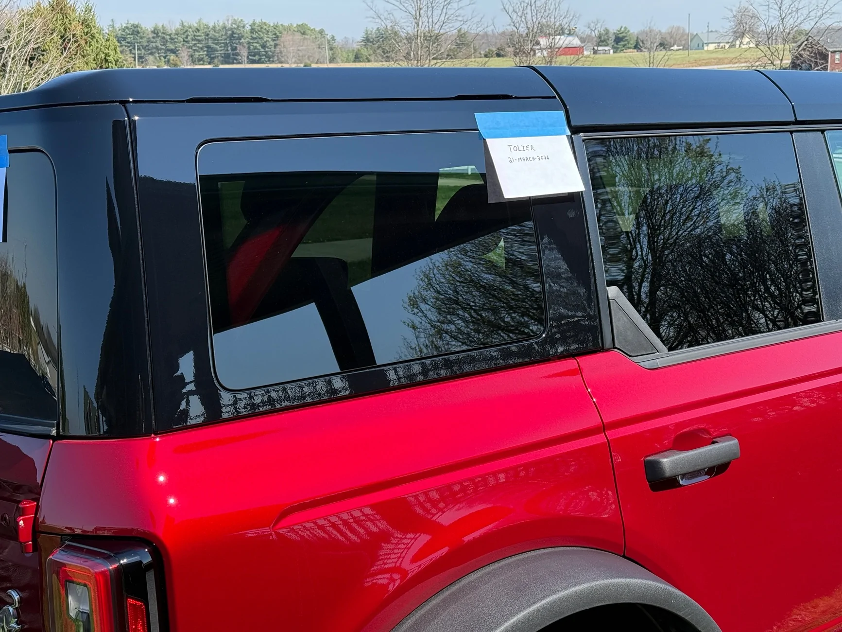 Ford Bronco FS: 2026 OEM Shadow Black Painted (High Gloss) Hardtop – 4DR – Flawless! IMG_9609