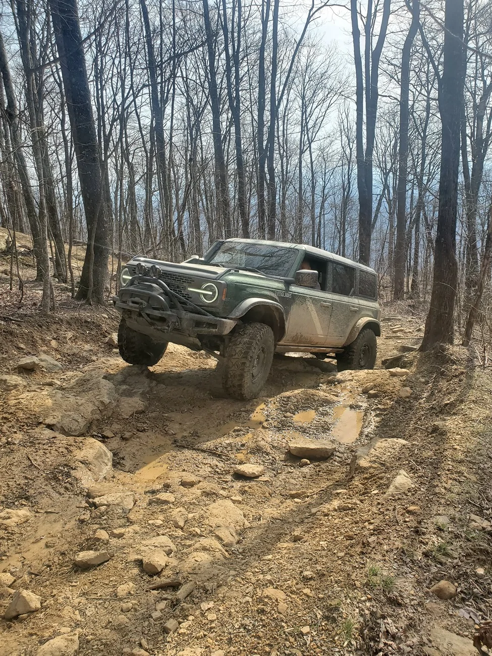 Ford Bronco Flinging into spring run in Windrock 3/21/26 20260321_104232