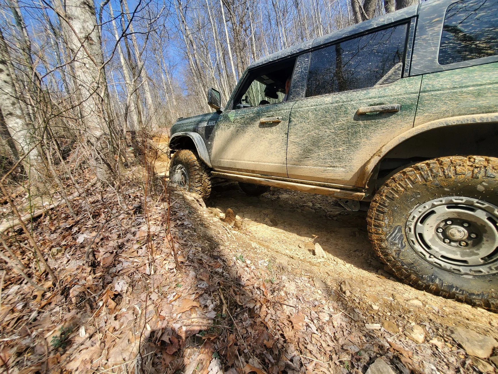 Ford Bronco Flinging into spring run in Windrock 3/21/26 20260321_105137