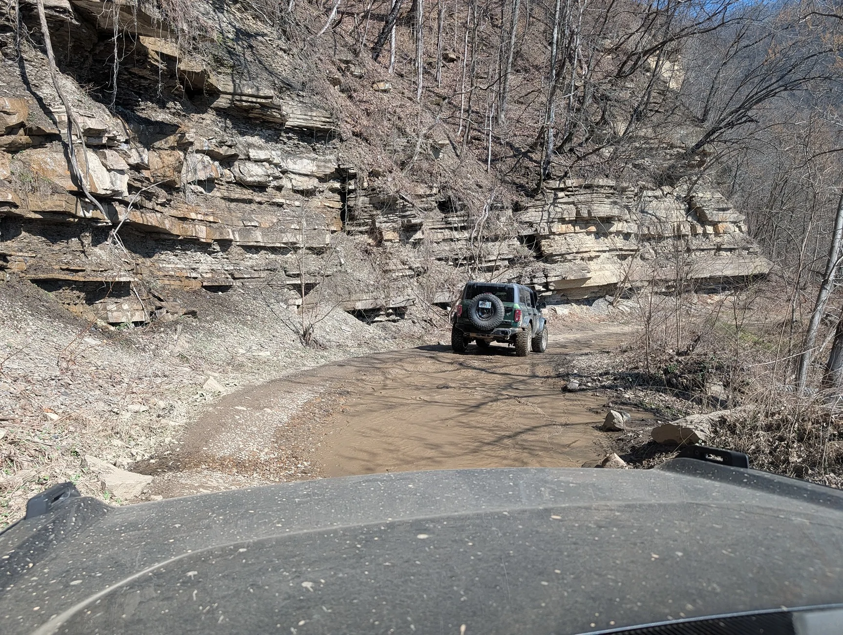 Ford Bronco Flinging into spring run in Windrock 3/21/26 PXL_20260322_152637042.MP