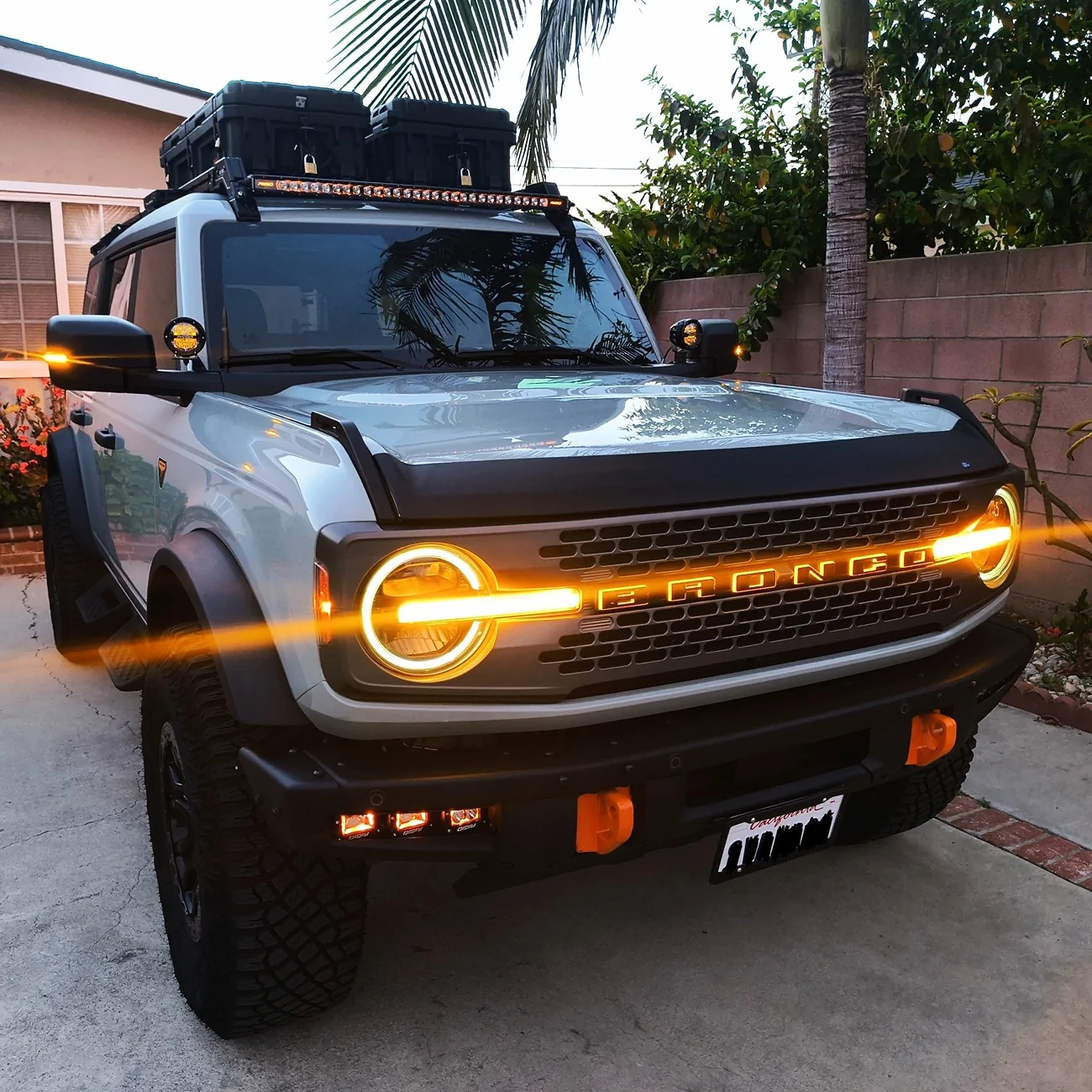 Ford Bronco Rigid 40" light bar with amber backlights. IMG_20260321_190845545_HDR~4