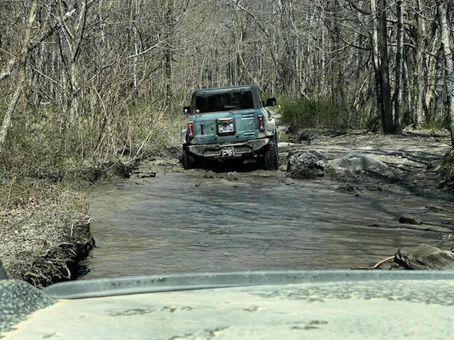 Ford Bronco Flinging into spring run in Windrock 3/21/26 IMG_1937