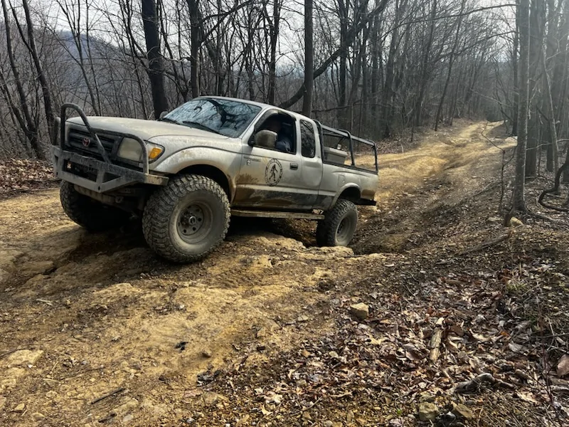 Ford Bronco Flinging into spring run in Windrock 3/21/26 IMG_1919