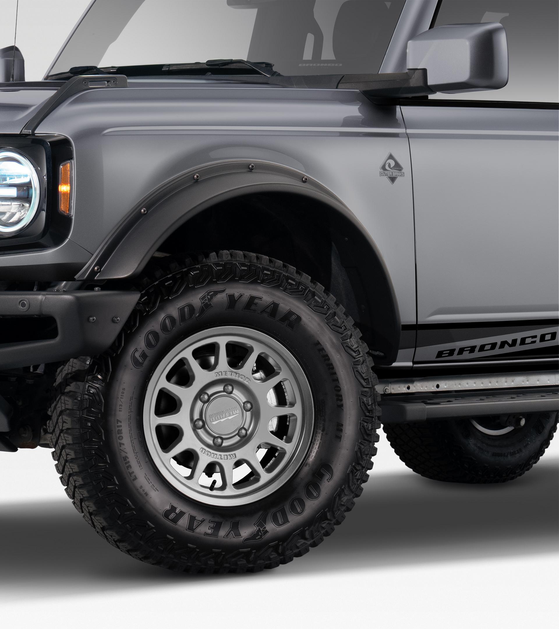 Ford Bronco Dark Trail Series Titanium Package For Bronco BRNC_DRK-GREY_OBX_FENDERFLARE