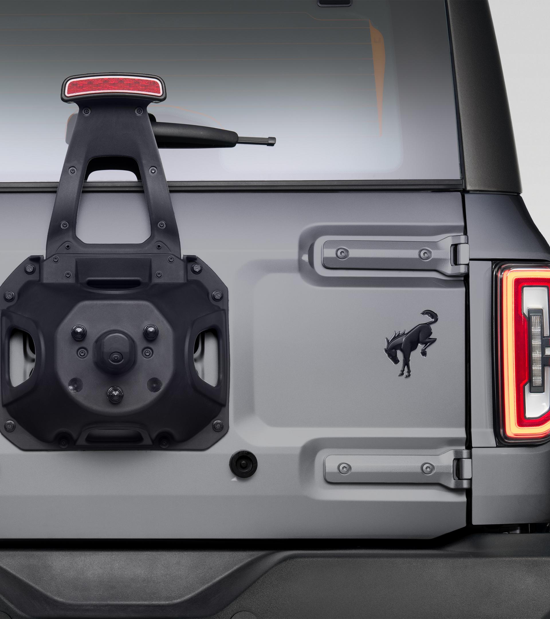 Ford Bronco Dark Trail Series Titanium Package For Bronco BRNC_DRK-GREY_OBX_TIRECARRIER