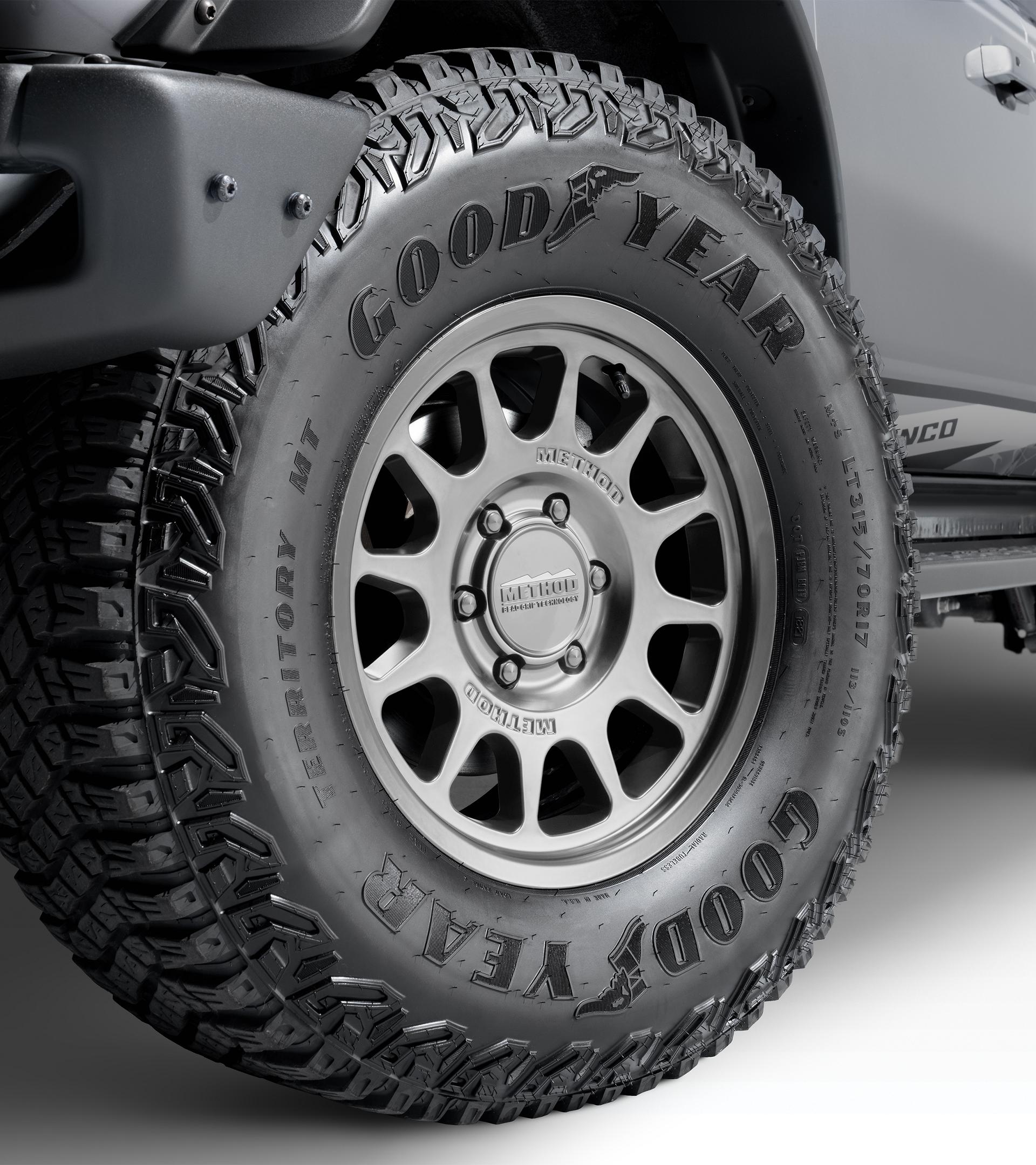 Ford Bronco Dark Trail Series Titanium Package For Bronco BRNC_DRK-GREY_OBX_WHEEL