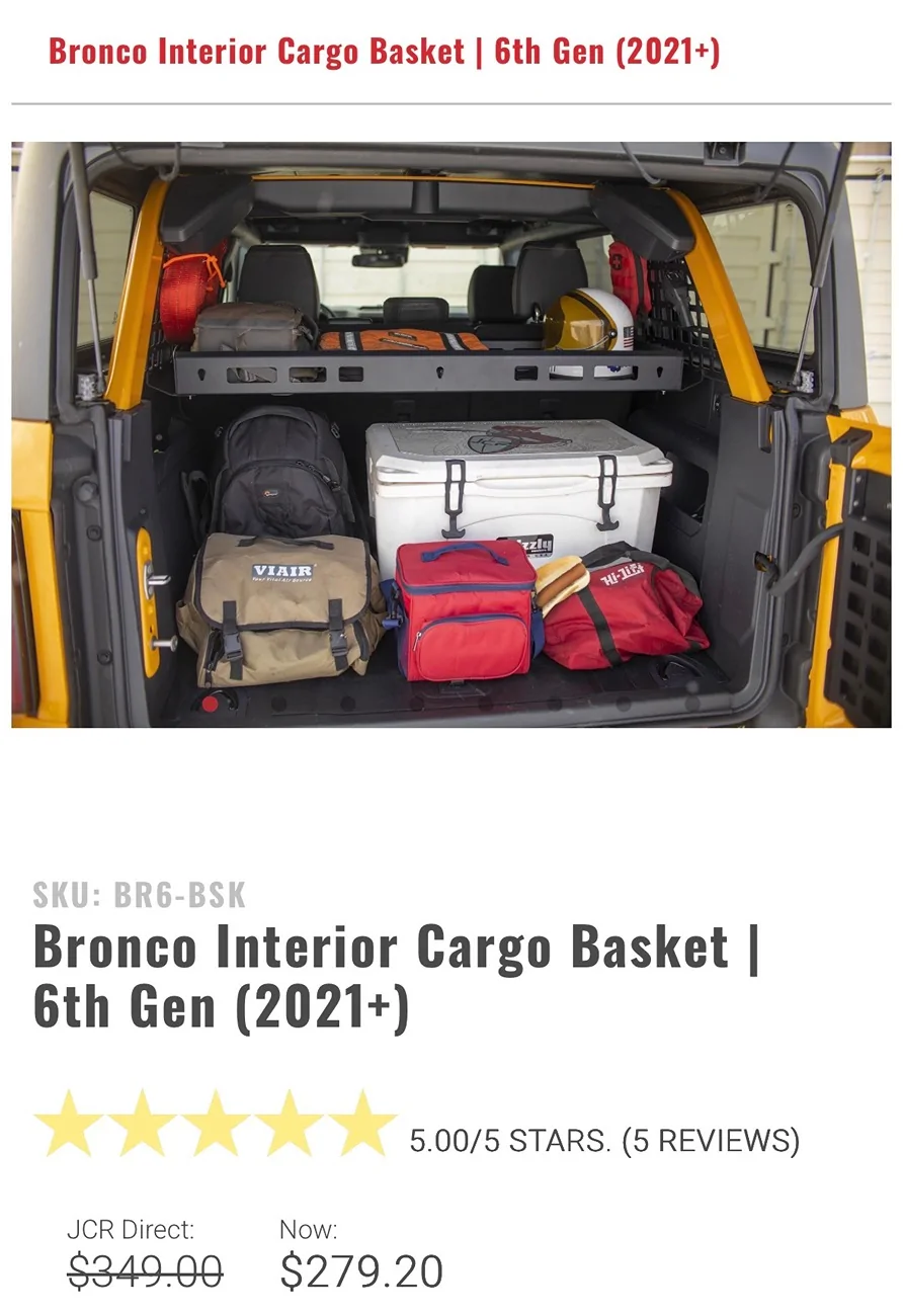 Ford Bronco 2 door cargo cover IMG_1871