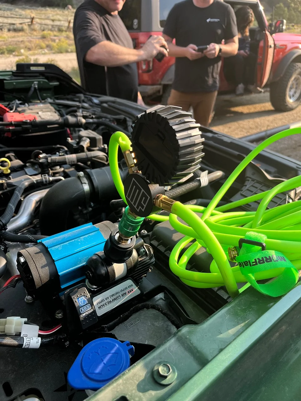 Ford Bronco Quick question on turning Ford Performance ARB singe compressor kit into underhood compressor IMG_1306