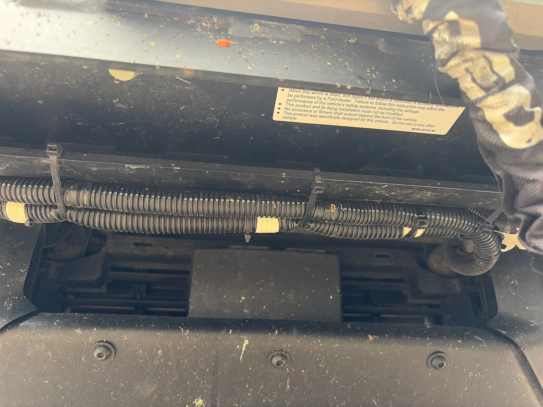 Ford Bronco How is everyone running the winch wiring? imag