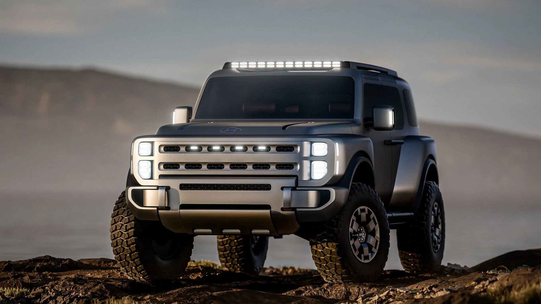 Ford Bronco Hyundai Boulder Concept debuts as Bronco fighter (not April Fool's joke) HE01tBHbwAAAX2X