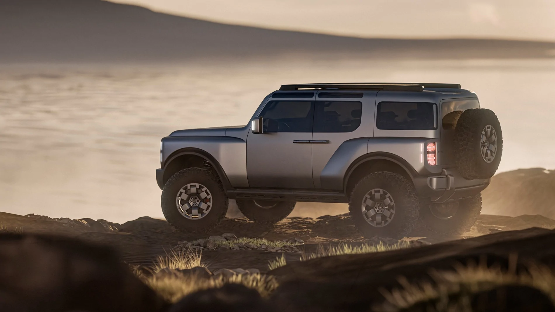 Ford Bronco Hyundai Boulder Concept debuts as Bronco fighter (not April Fool's joke) HE01tBKbQAATeMP