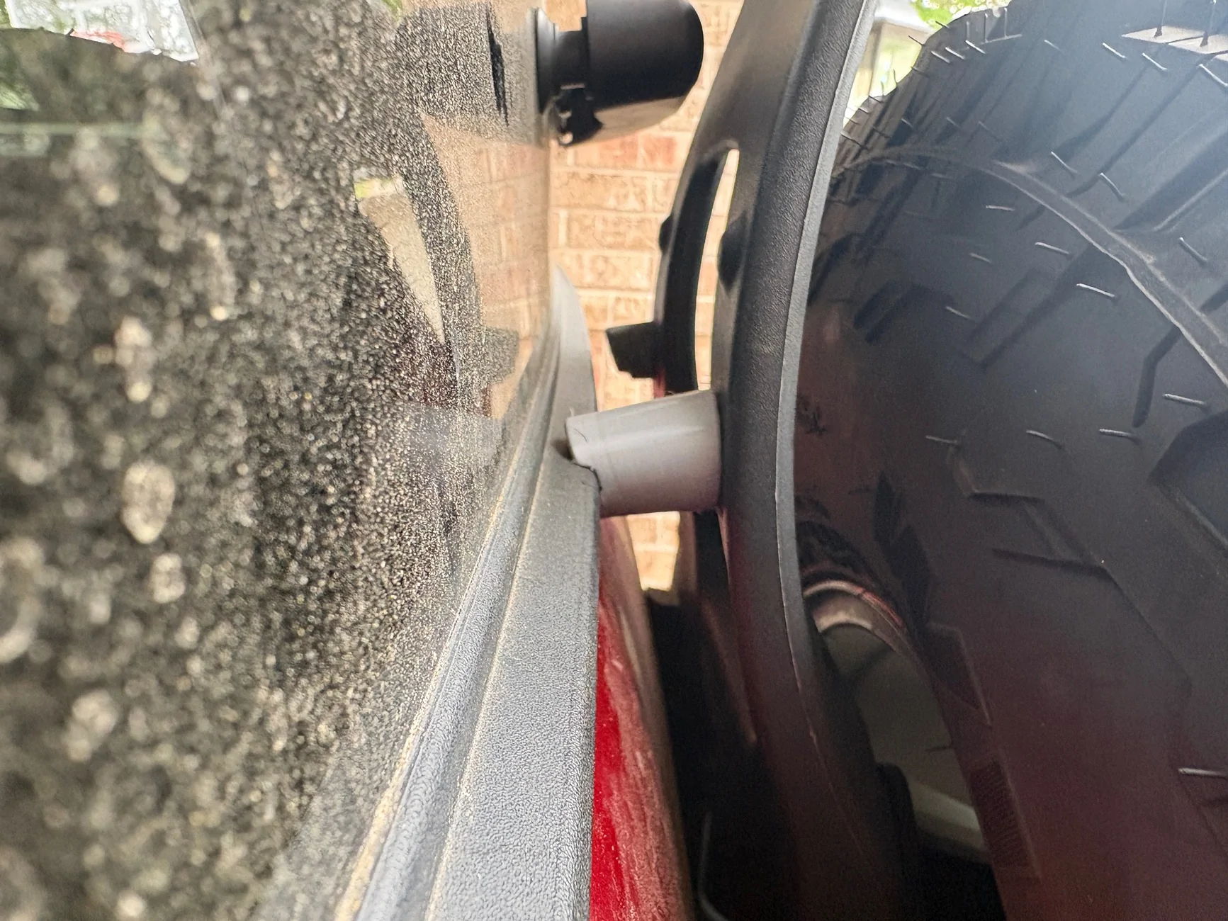 Ford Bronco 3D-printed brake light "bumper" extension after installing extension bracket 1775324053623-u