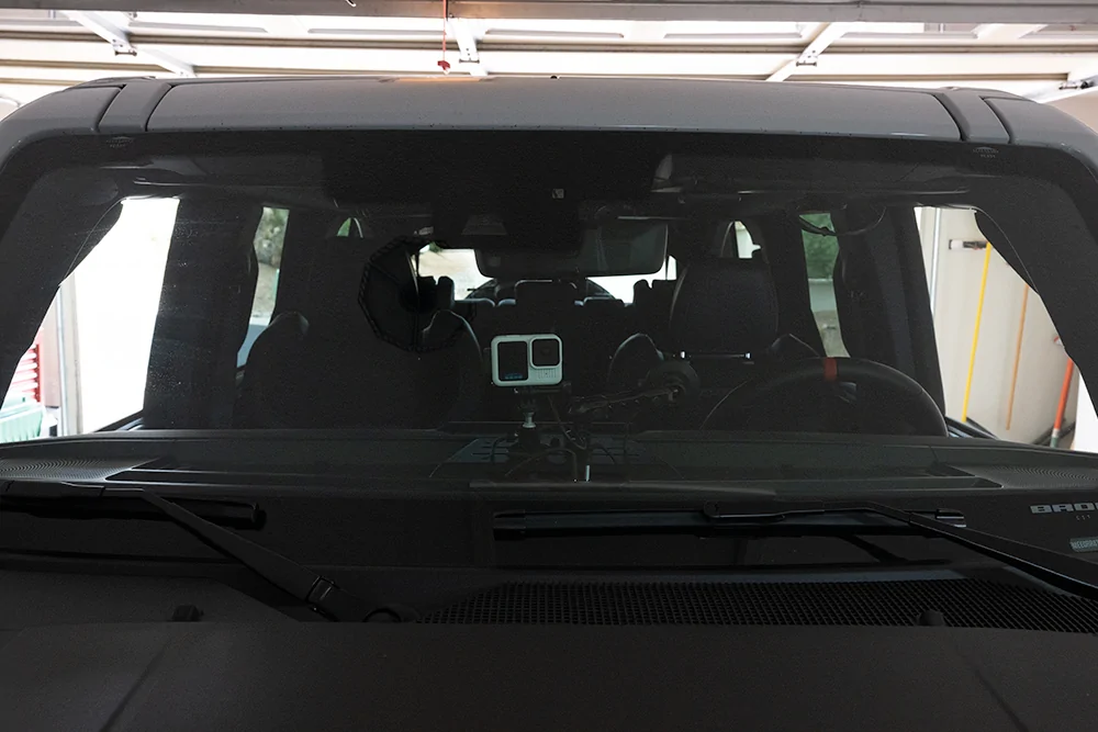 Ford Bronco Braptor GoPro Dashcam Front