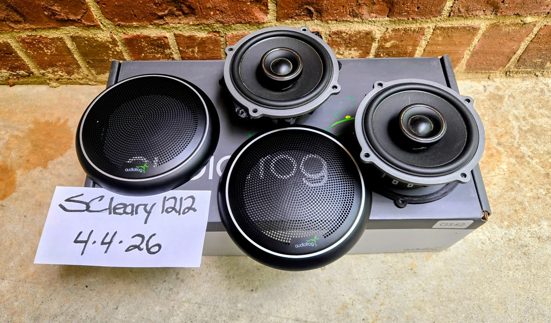 Ford Bronco Audiofrog GS42 coaxial speakers 20260404_123207~2