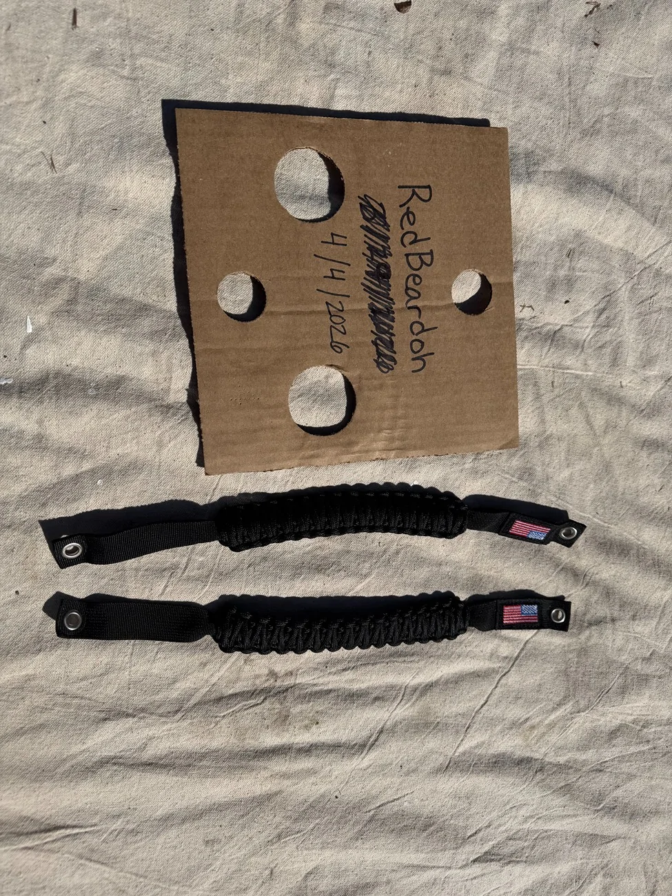 Ford Bronco FREE - 2 Paracord Grab Handles IMG_3352