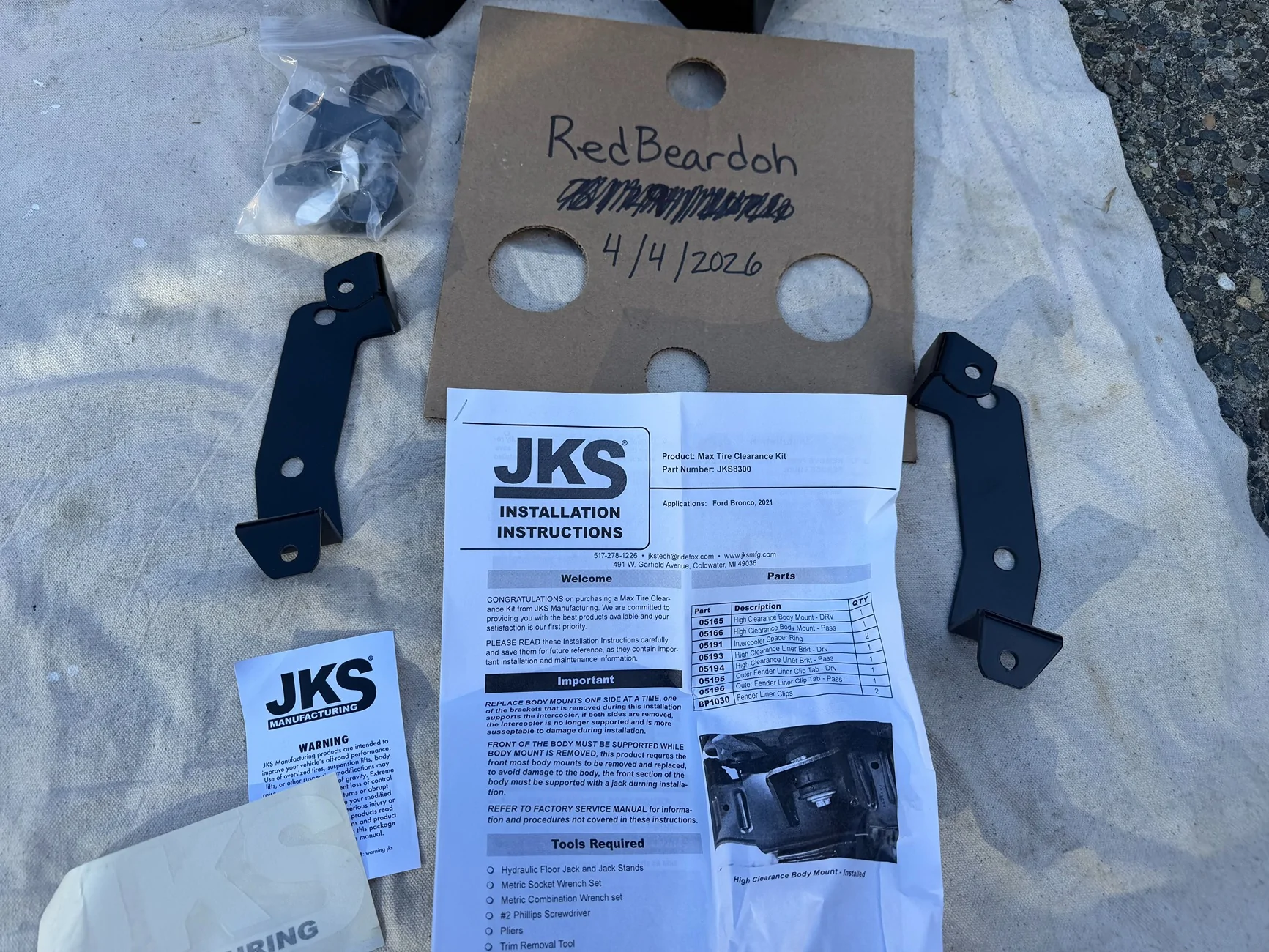Ford Bronco FS - JKS Max Tire Clearance Kit - $50 OBO IMG_3348