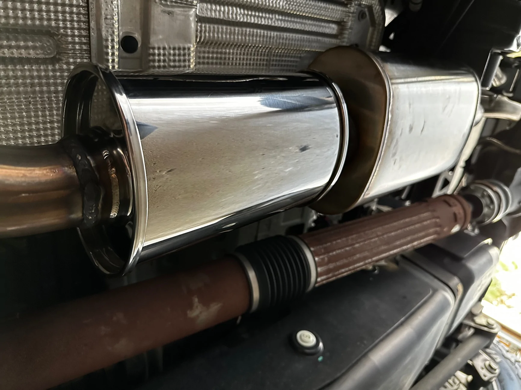 Ford Bronco Corsa Exhaust Modification IMG_9041