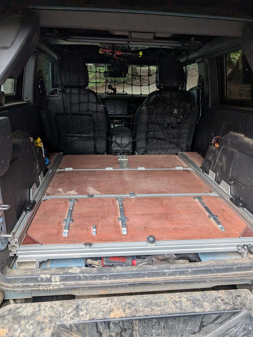 Ford Bronco 2 Door rear seat delete. Goose Gear PXL_20260224_001028988