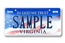 Ford Bronco American Flag: Lets see them! VA Flag Plates