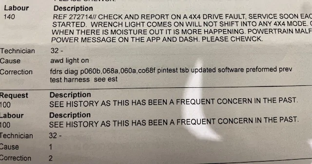 Ford Bronco 4WD Module replaced twice by dealer, still have fault codes, looking for guidance April26 (1)