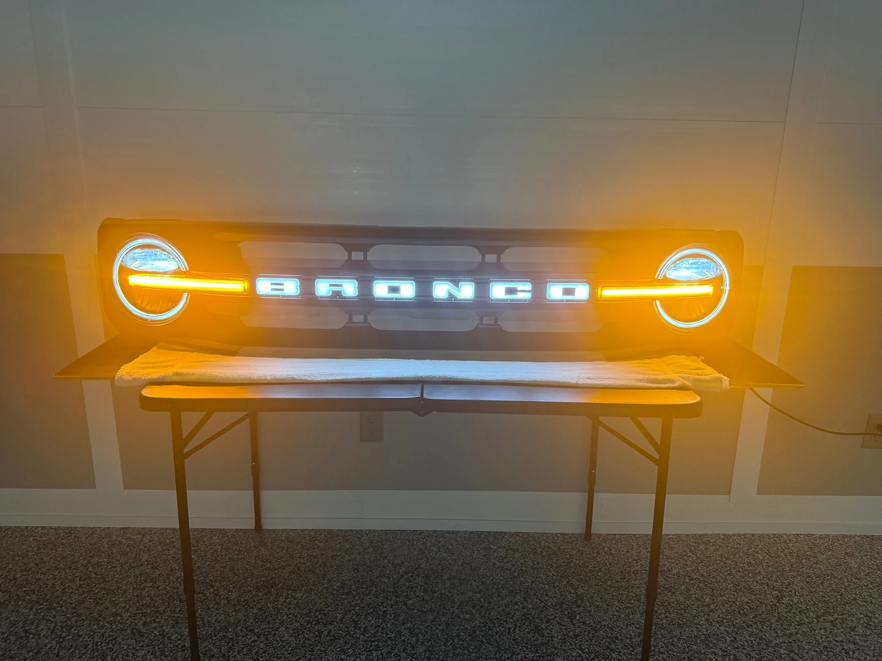 Ford Bronco Bronco Grill Garage wall art IMG_5573