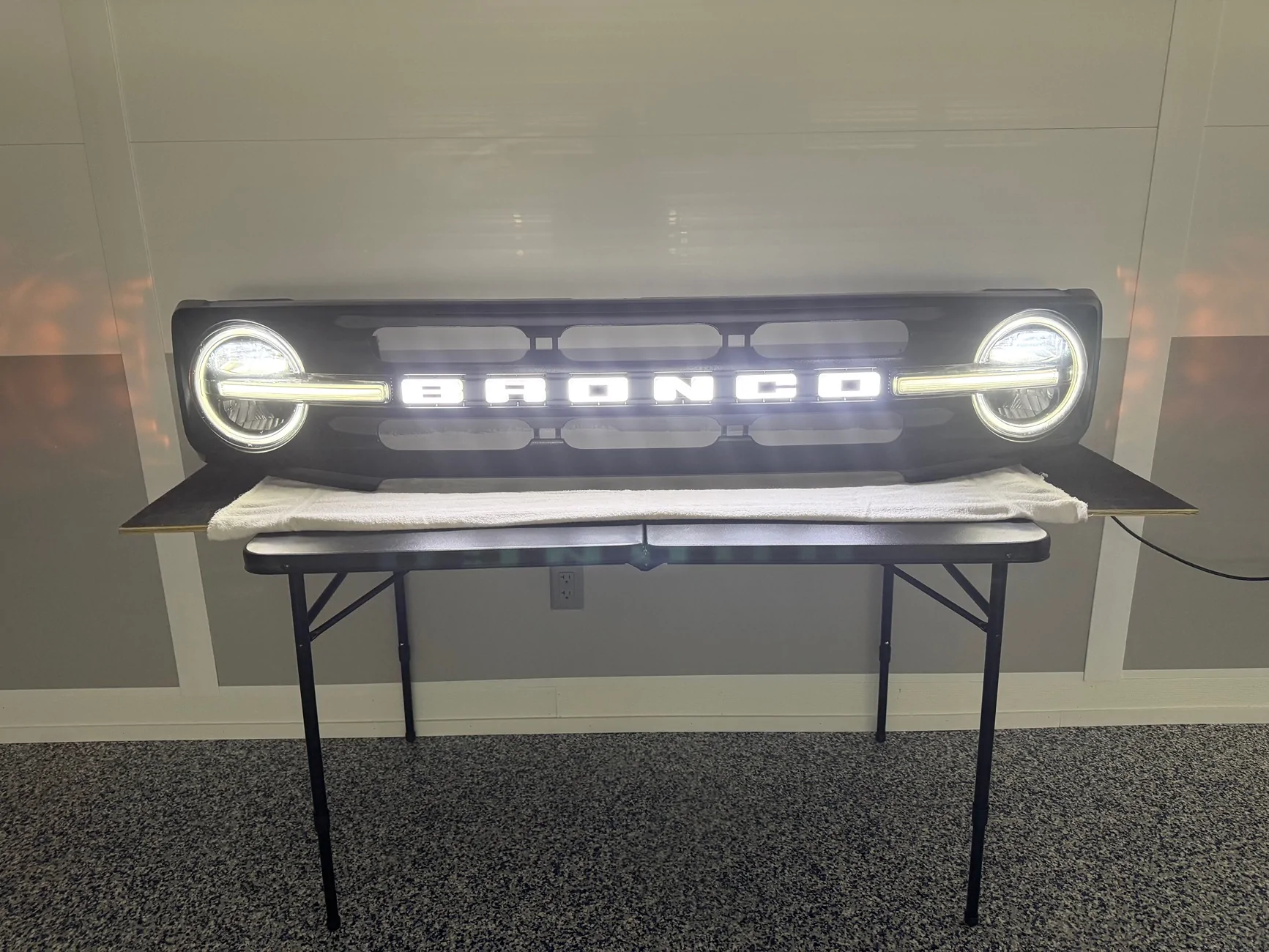 Ford Bronco Bronco Grill Garage wall art IMG_5572