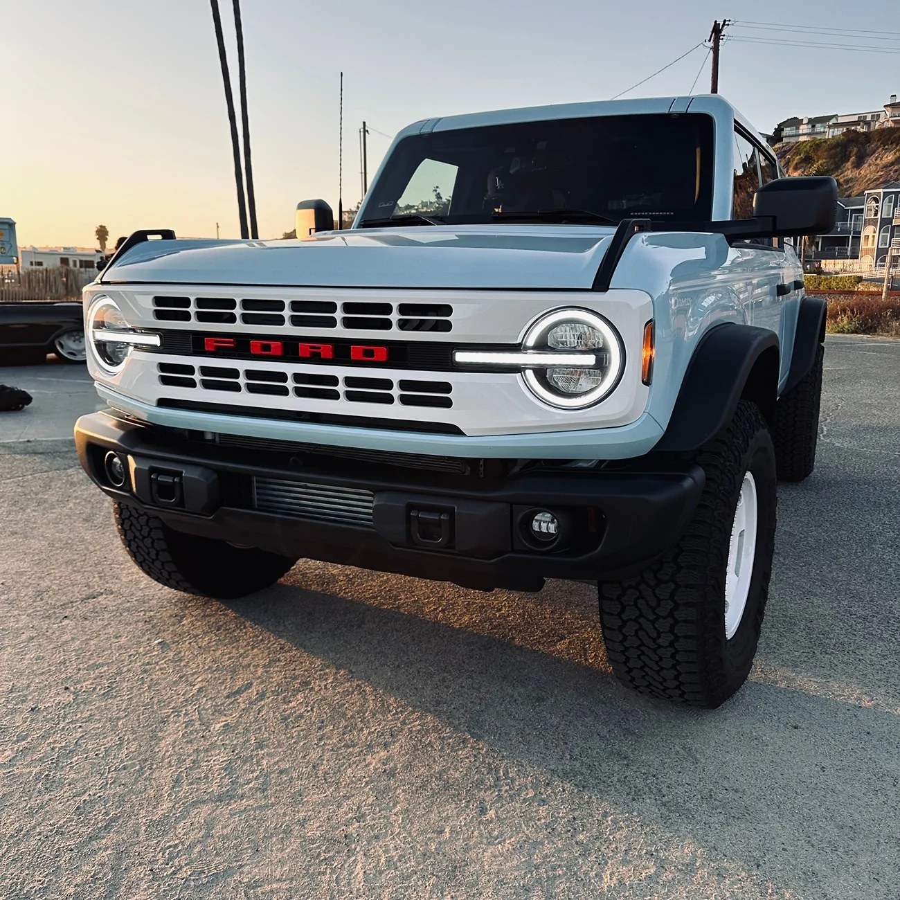 Ford Bronco Driveway install of OE Gas Tank Skid Plate on my REB Heritage 2025 IMG_5544