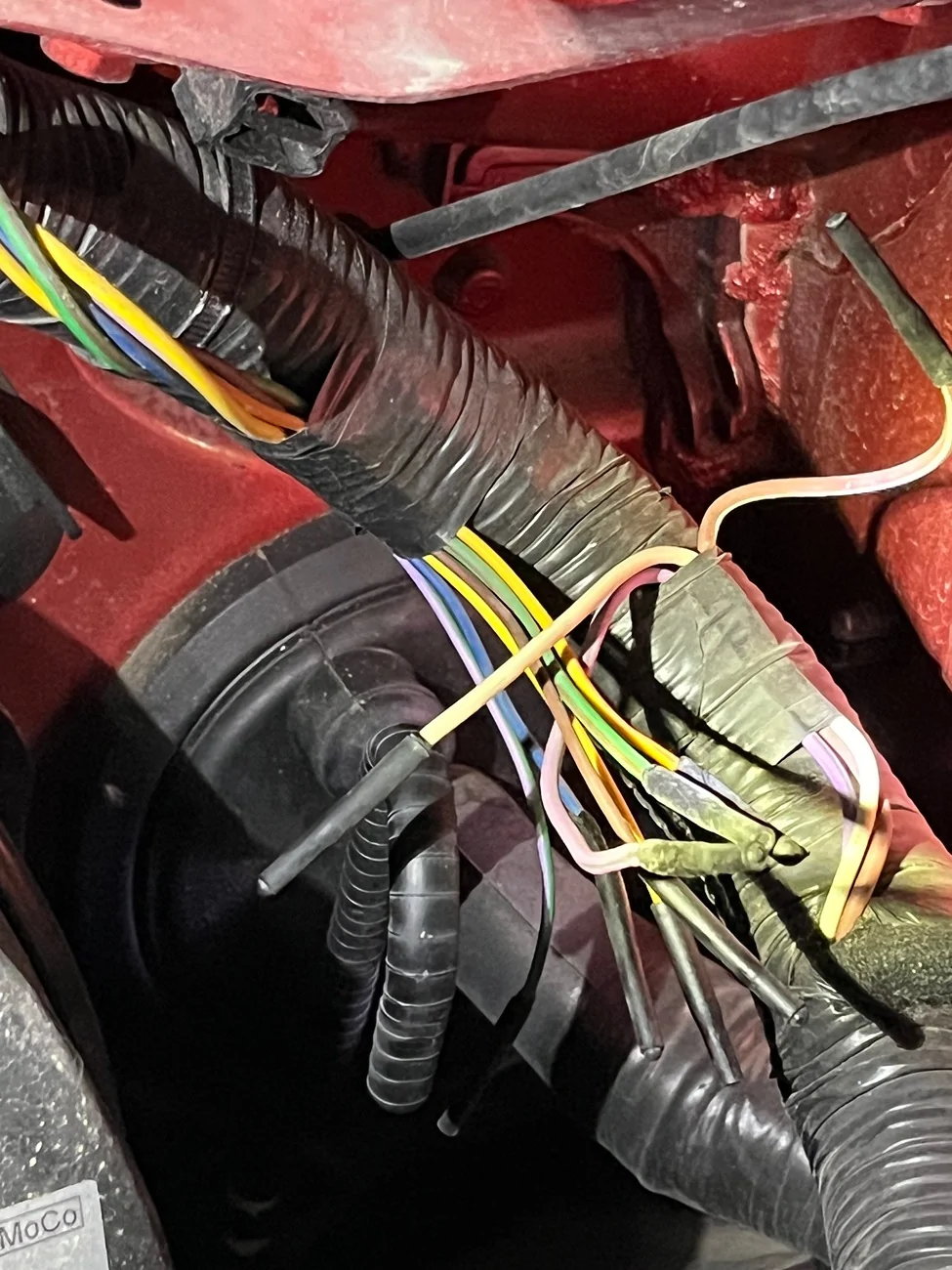 Ford Bronco 2023 Outer Banks pre-run aux switches wiring IMG_2717